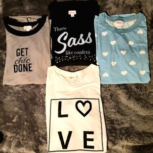 Lot of 4 LuLaRoe Shirts